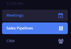 Click on Sales Pipelines 