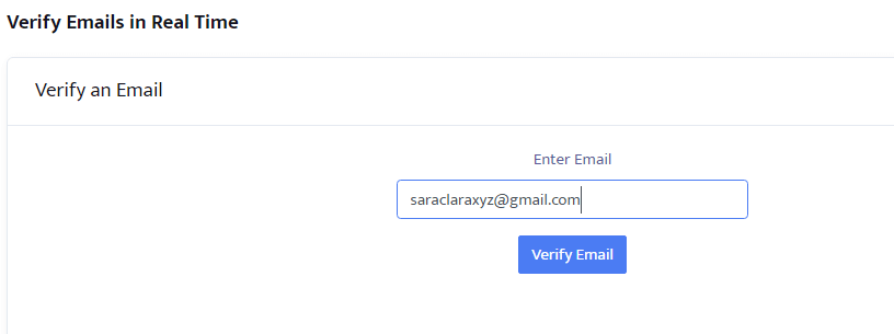 verify emails in real time 