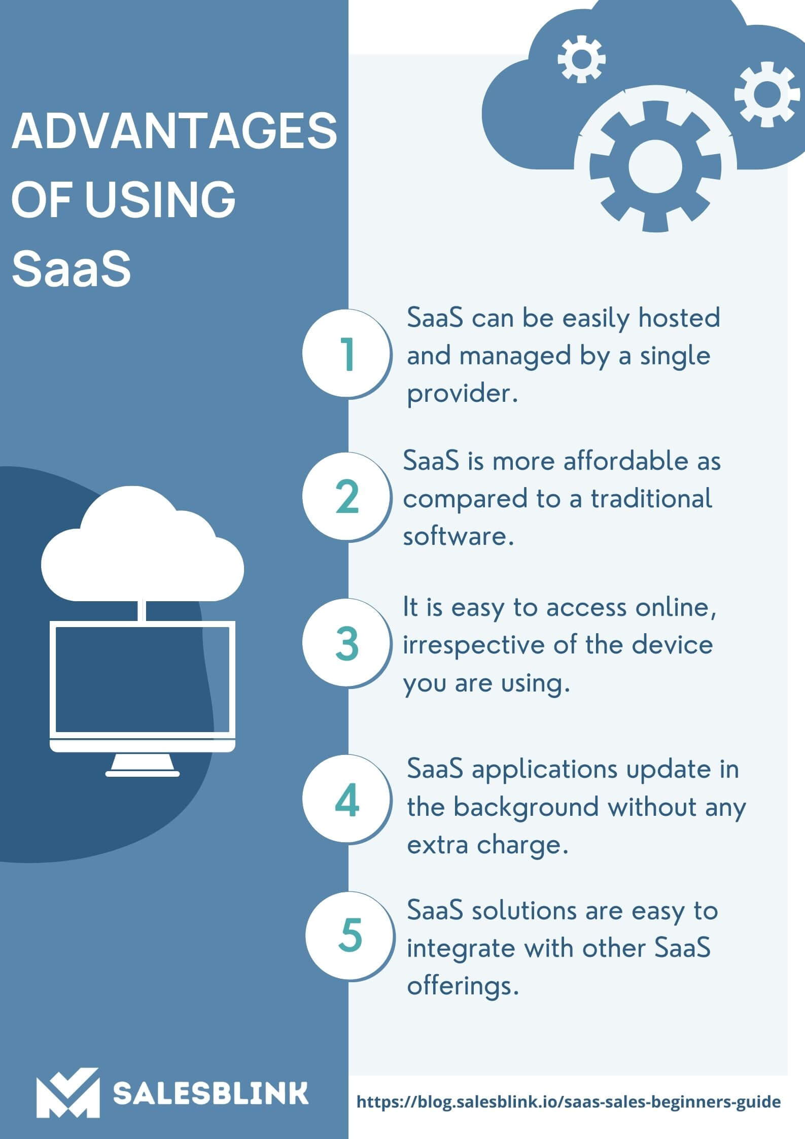 Advantages of using SaaS