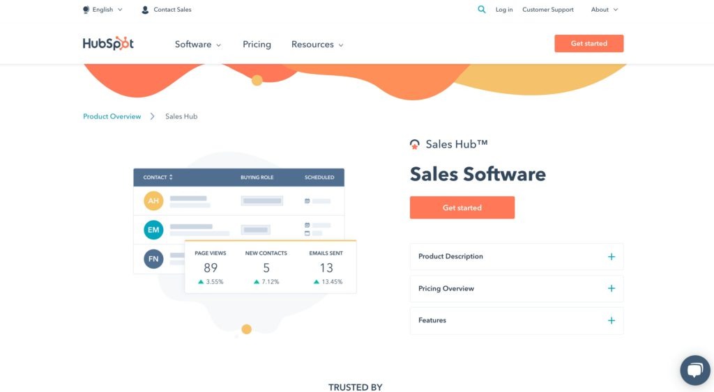 Sales Engagement Platforms -Hubspot Sales Hub