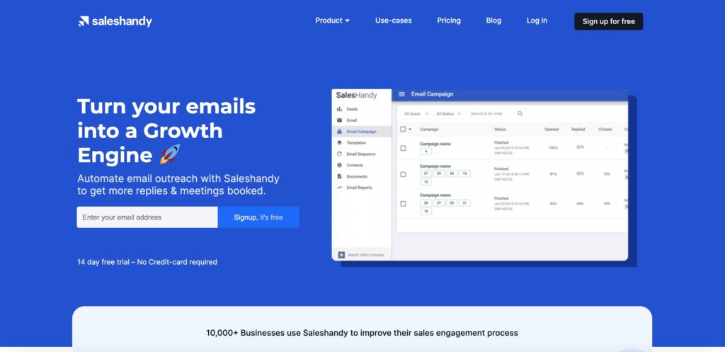 SalesHandy - Outreach tools for sales