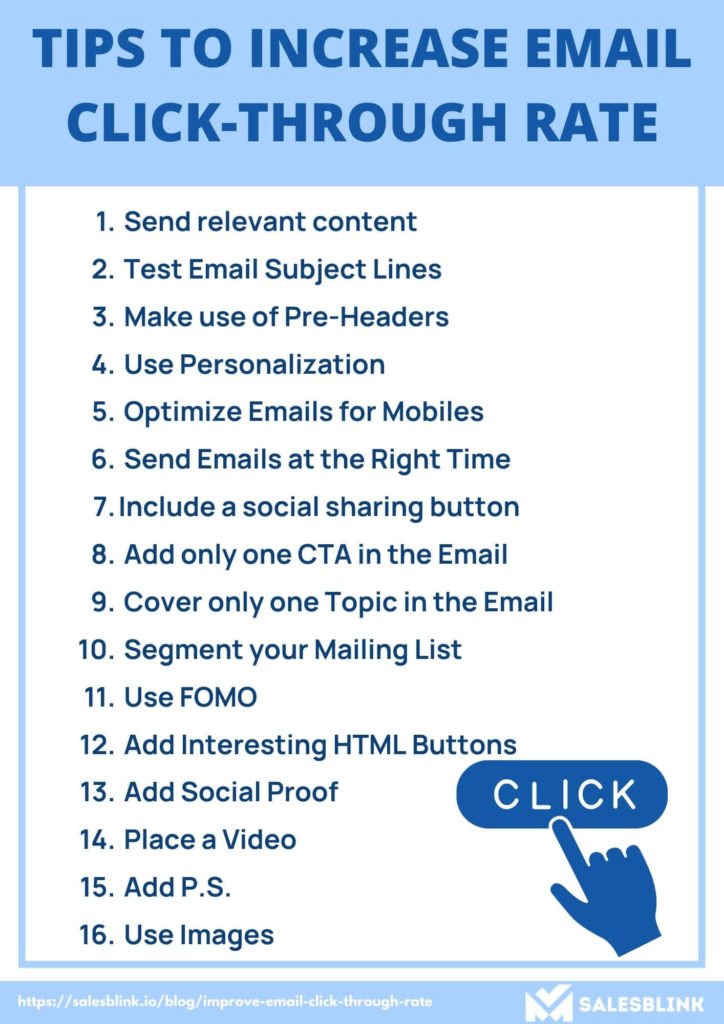 16 Handy Tips To Improve Email Click-Through Rate (CTR)