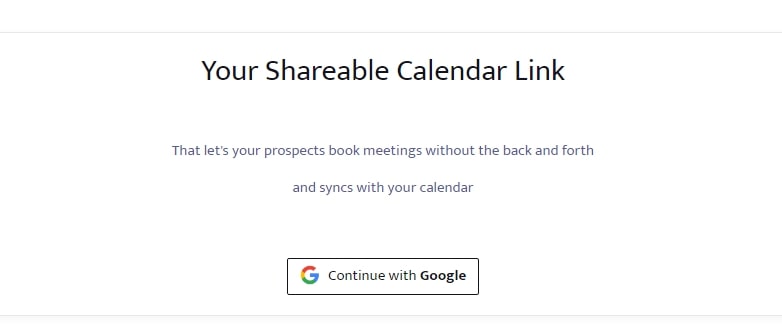 Get Shareable Calendar Link - Tools to schedule meetings - Salesblink