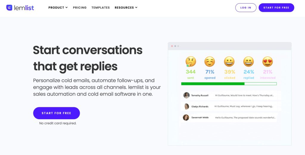 Lemlist - cold email software