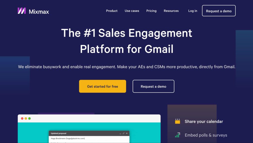 Mixmax - cold email outreach tools