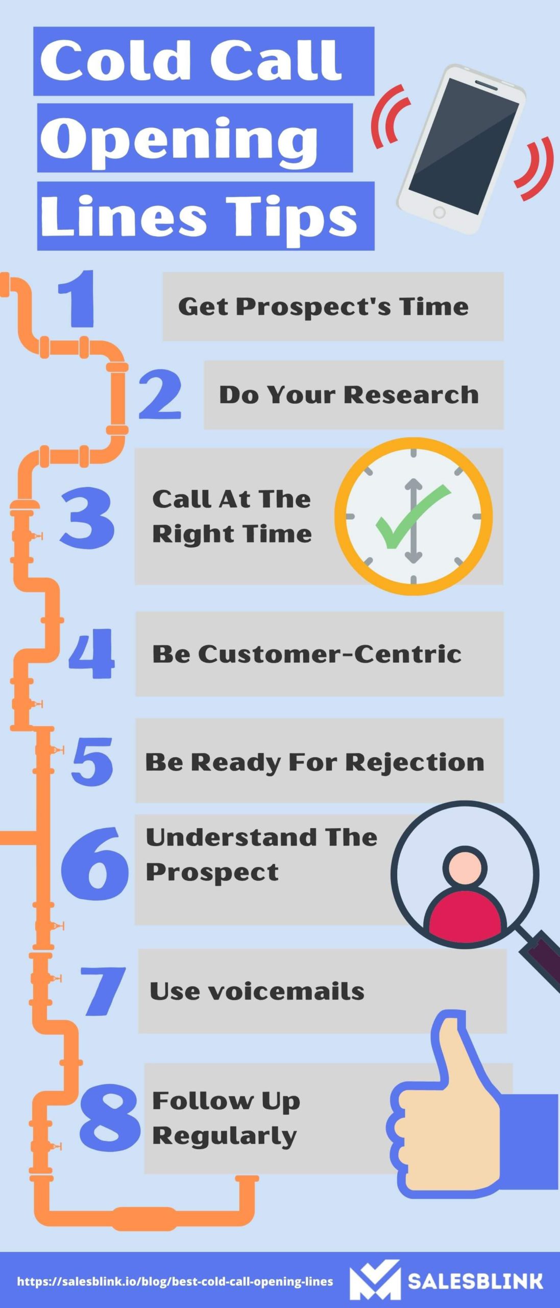 Cold Call Opening Line Tips - Infographic 