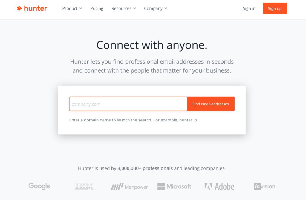 Hunter - Email Look Tools 
