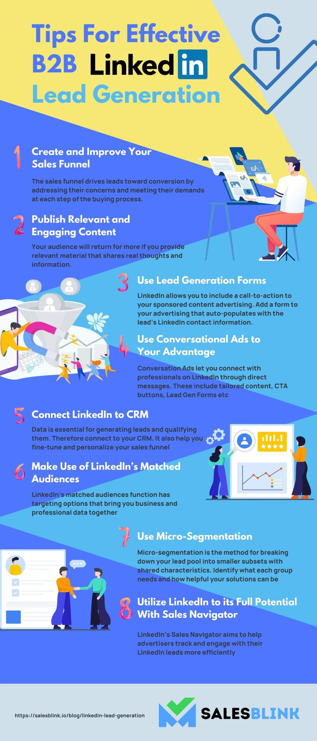 Tips For Effective B2B LinkedIn Lead Generation - Infographic 
