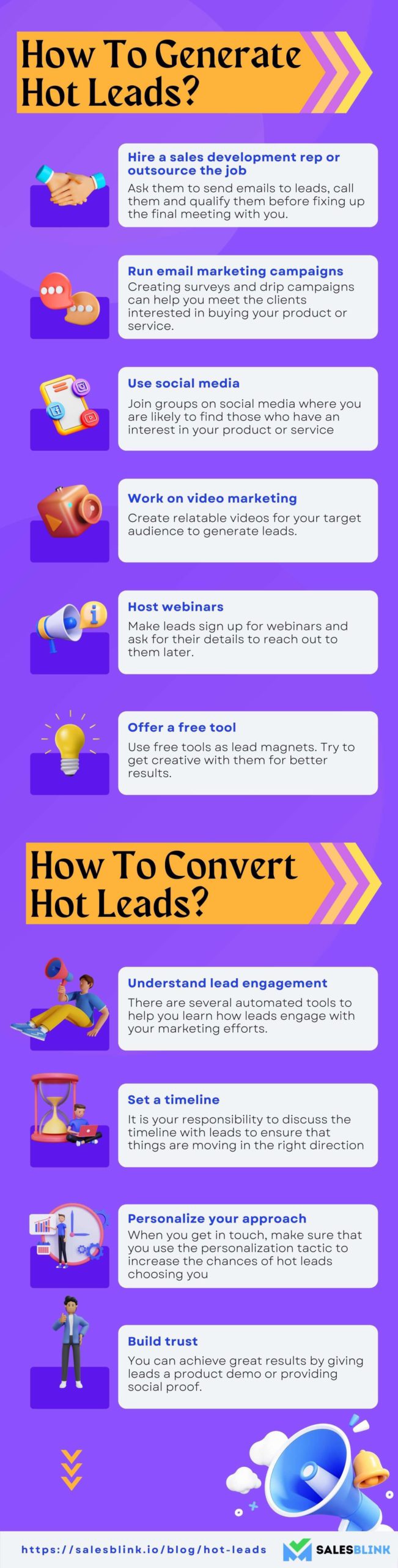 How generate and convert hot leads?