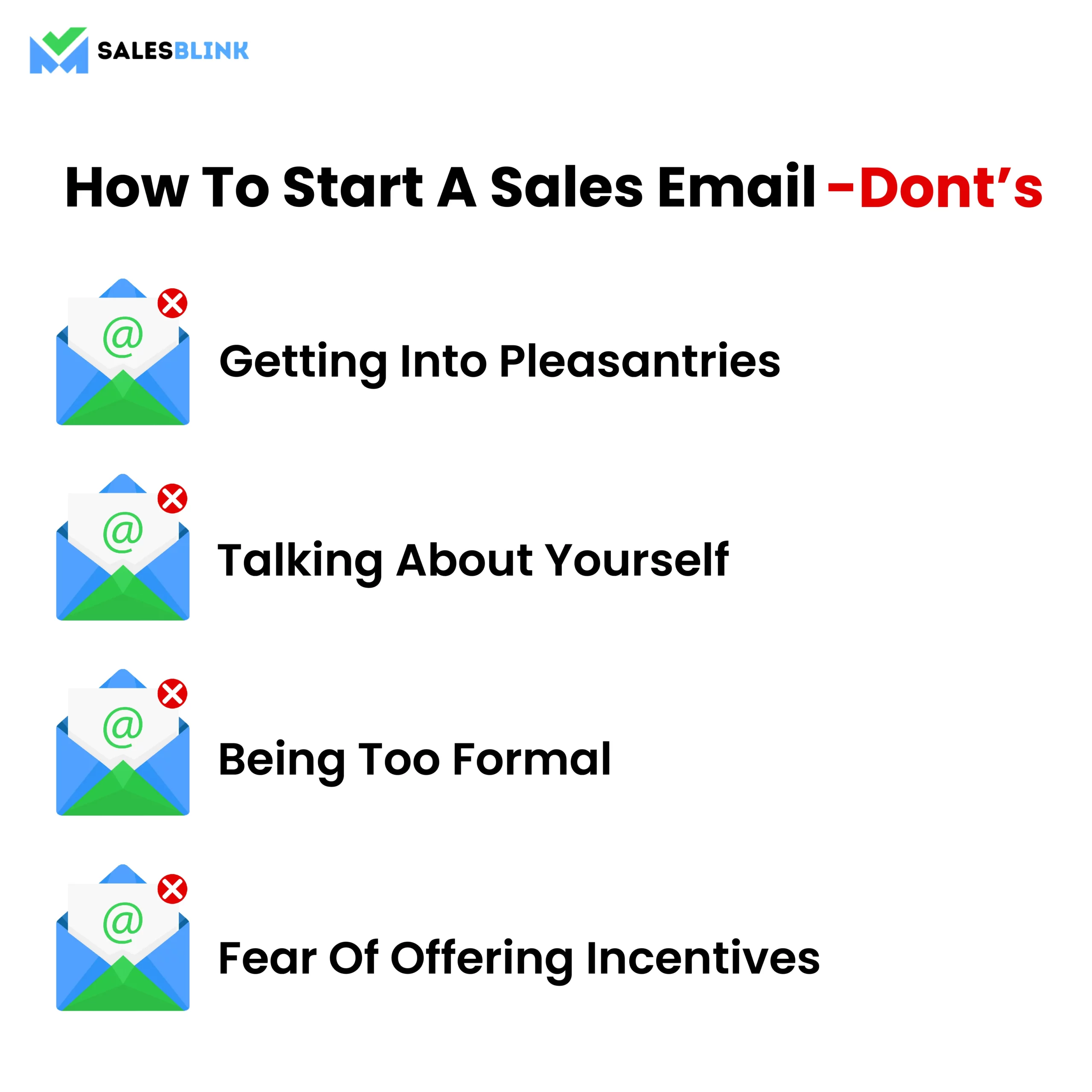How To Start A Sales Email - Don'ts