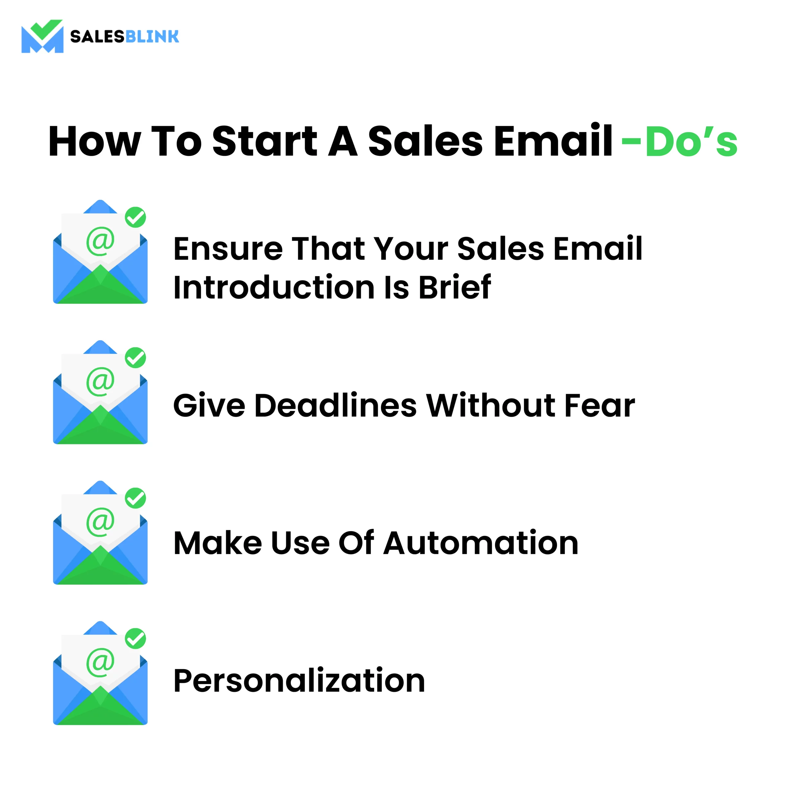 How To Start A Sales Email - Do's