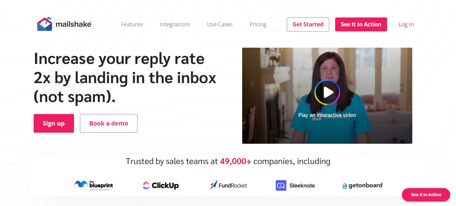 Mailshake sales engagement tool