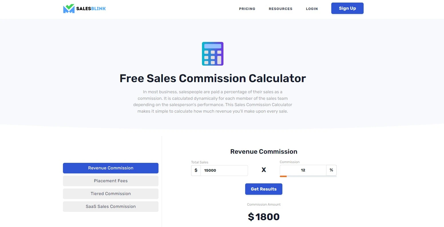 Sales commission calculator - free tool