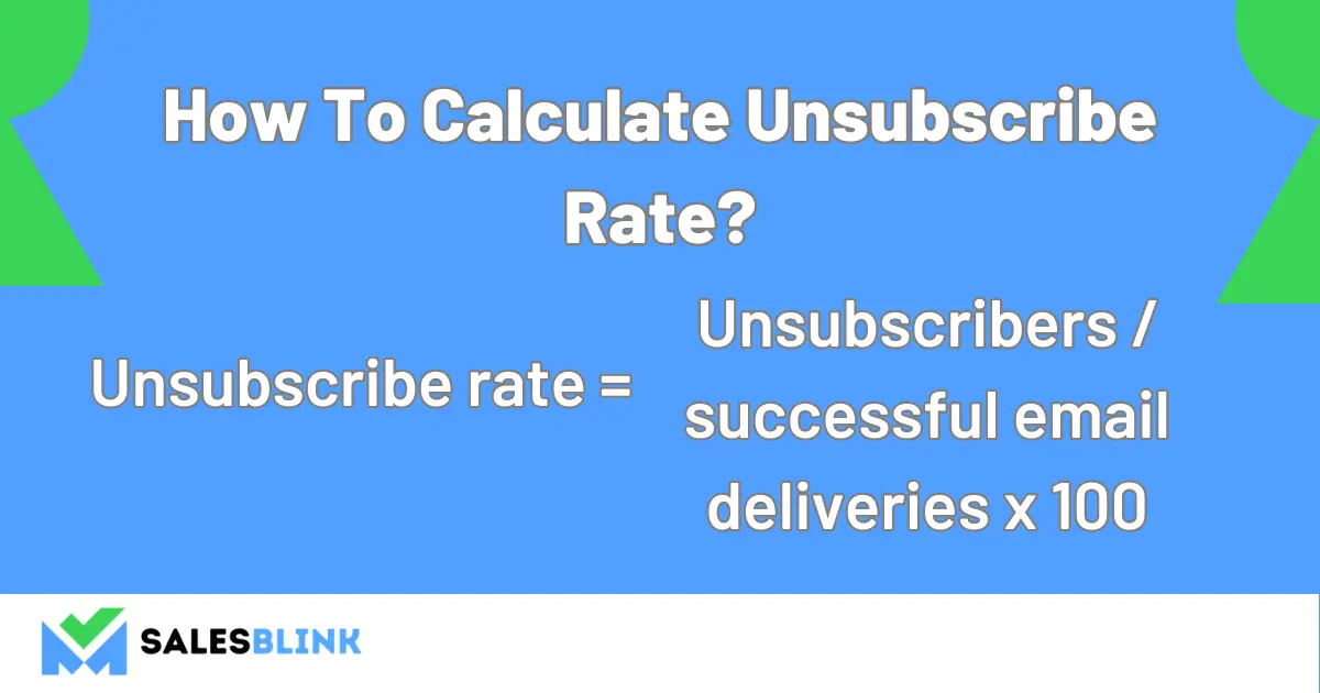 How To Calculate Unsubscribe Rate?