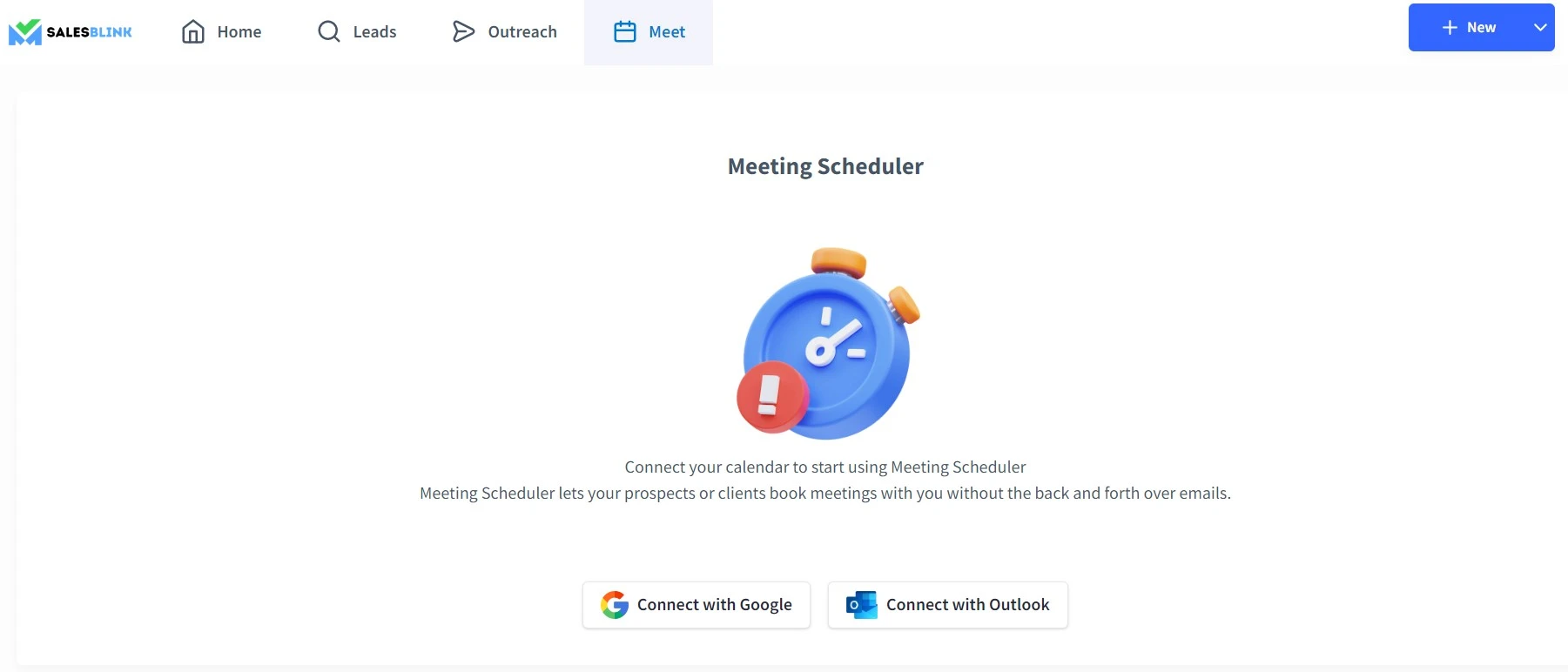 SalesBlink's meeting scheduler