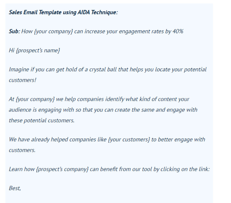 Example of Email Outreach
