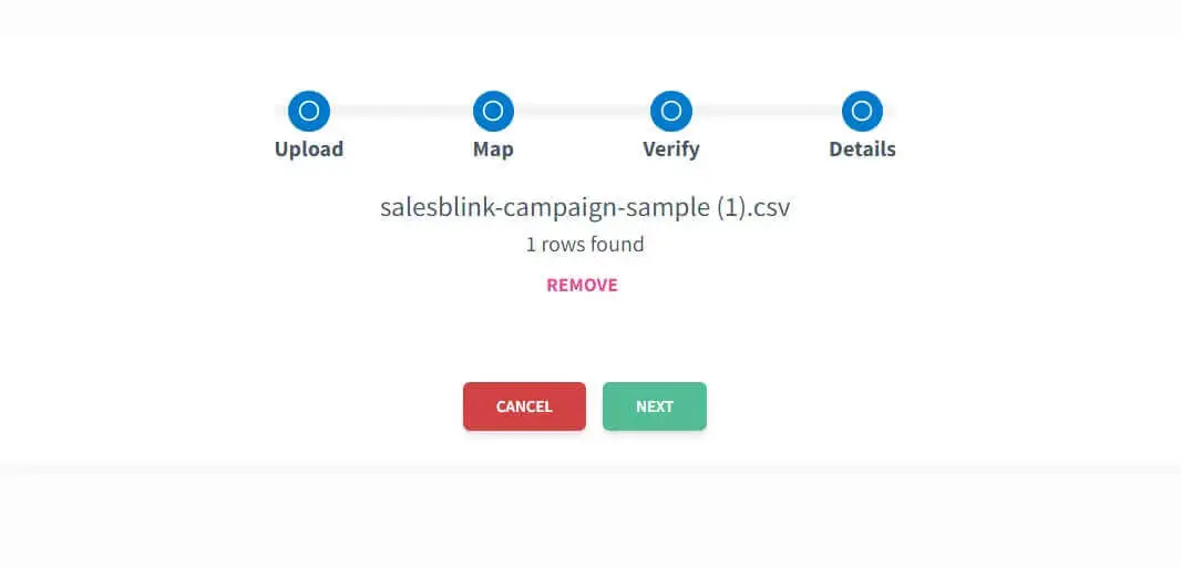 SalesBlink - creating list