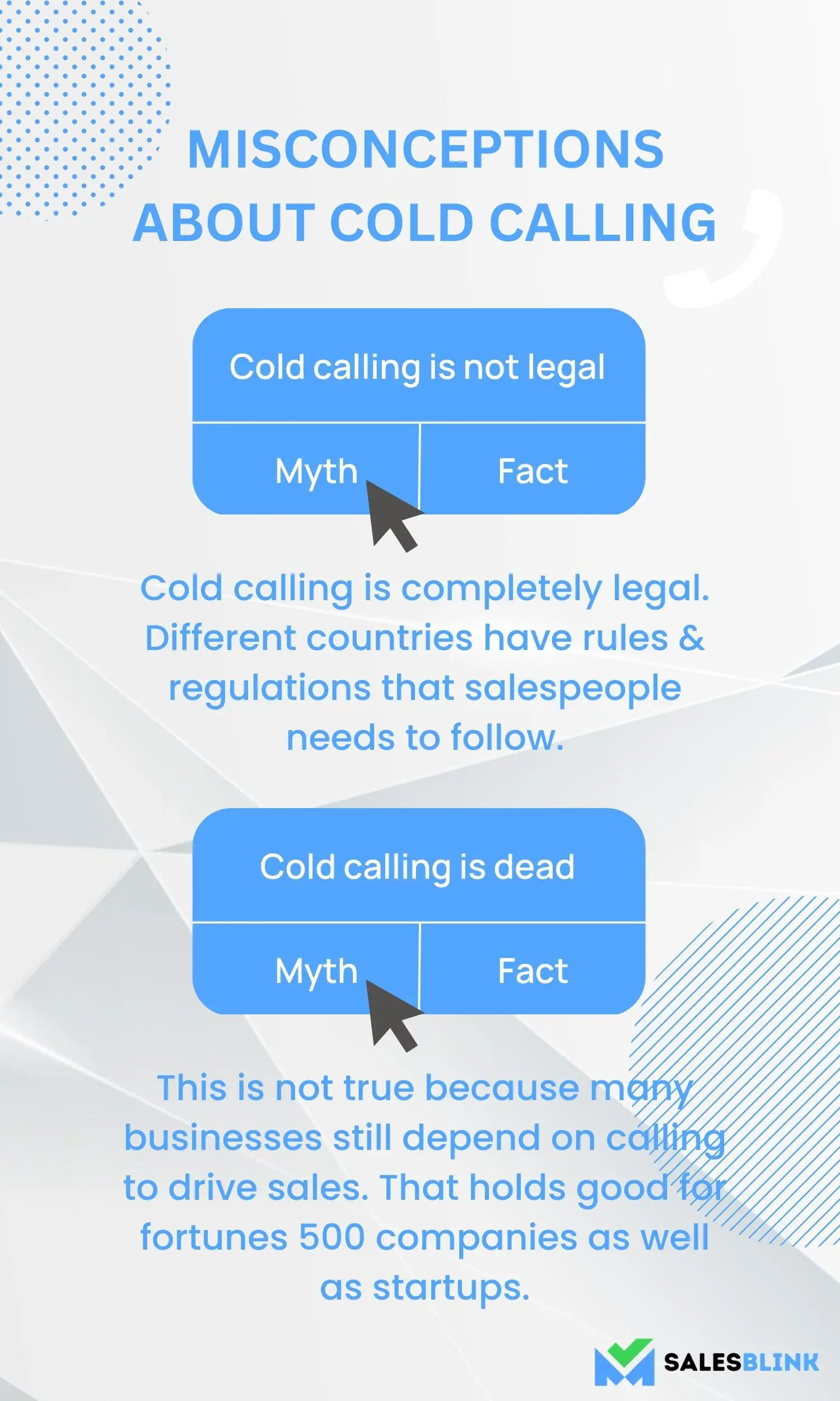 Cold calling misconceptions