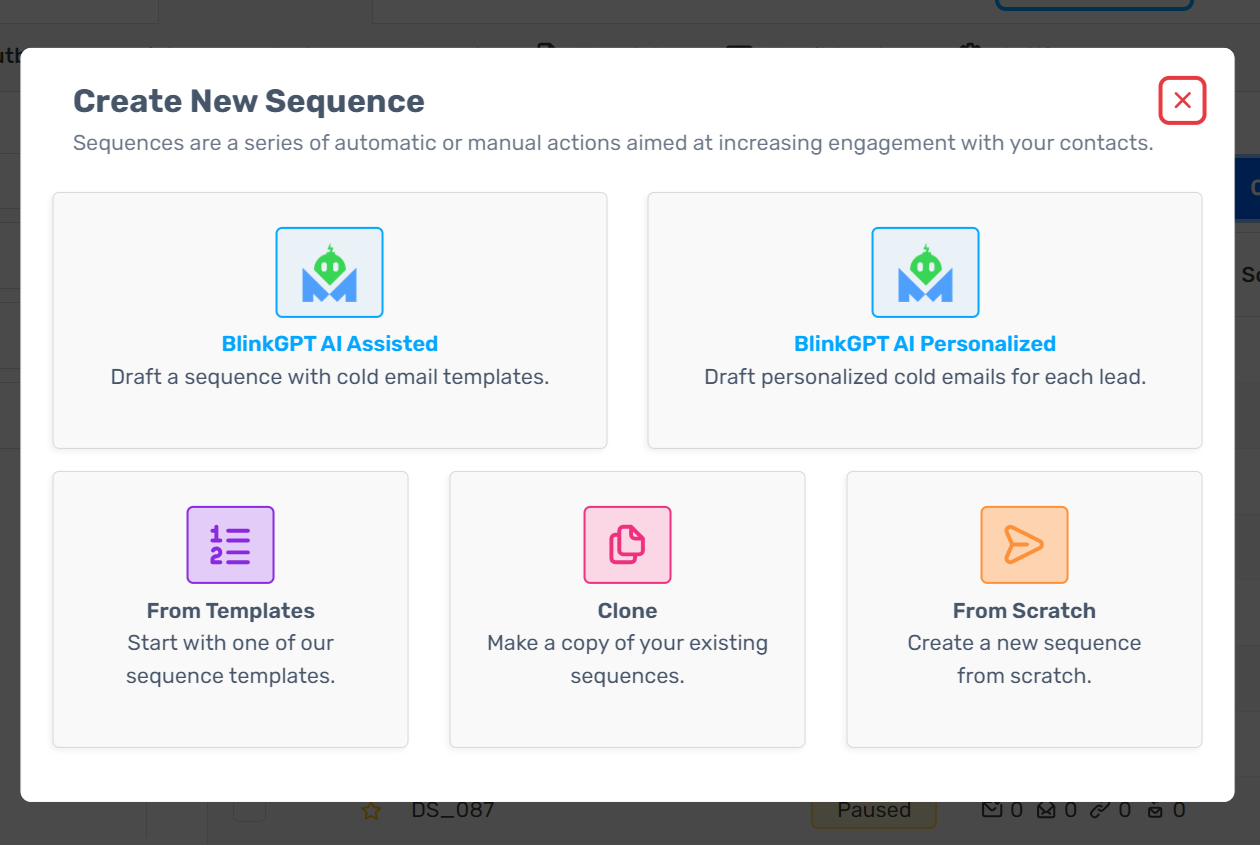 Create New Sequence