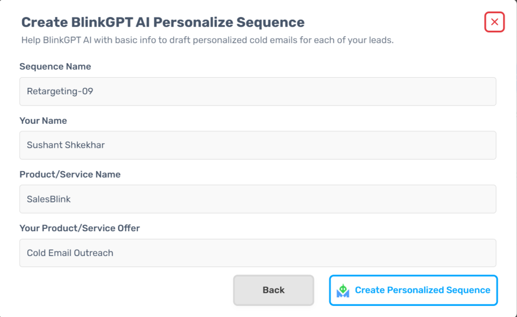 Add Details to Personalized Sequence