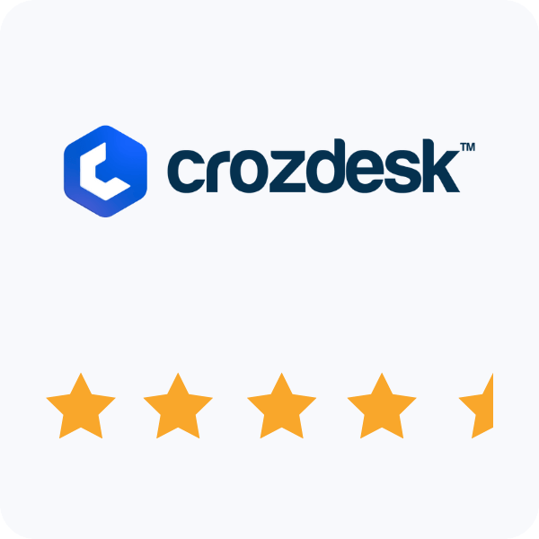 Highly Rated on CrozDesk